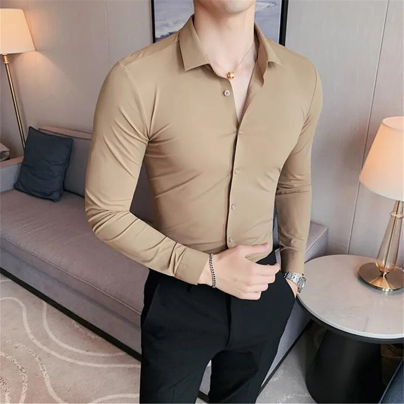 Luxuriöses Slim Fit Freizeithemd
